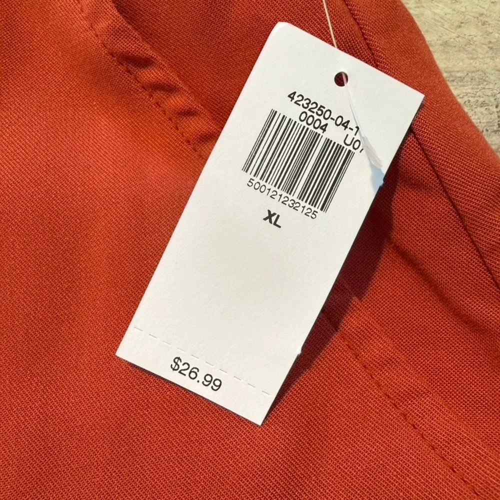 Old Navy Playa High-Rise Shorts XL Burnt Orange 4 Inch Inseam Rayon NWT